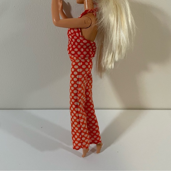 Vintage Mattel 1974 Barbie Best Buy Polka Dot Halter & Pants Outfit #7813 - Picture 3 of 10